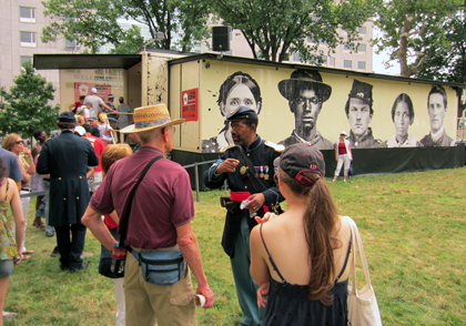 Exhibit and graphic design of traveling show housed in a 53'-long, double-expandable semi-trailer