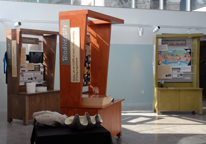 Concept and 3D components of traveling exhibit